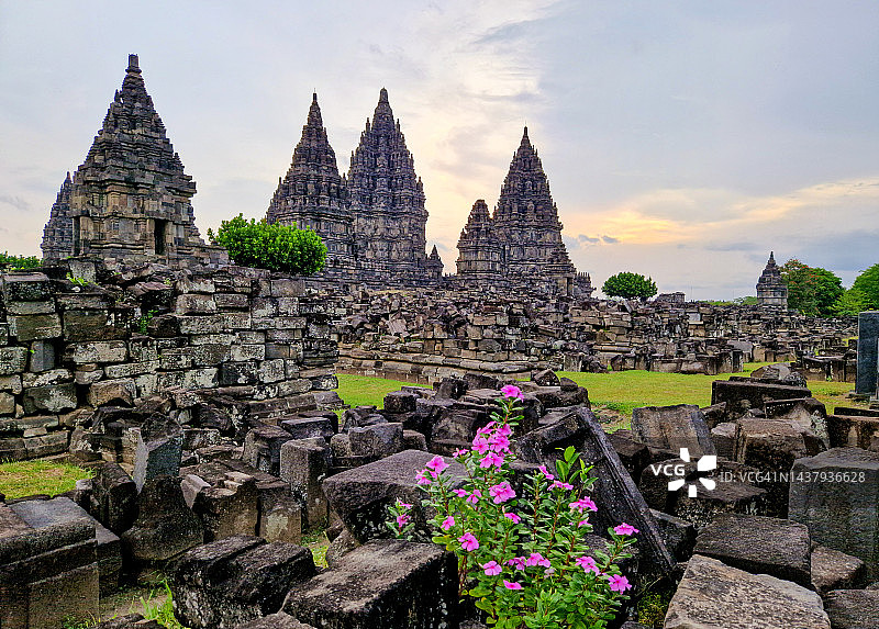 印度尼西亚爪哇岛普兰巴南寺庙图片素材