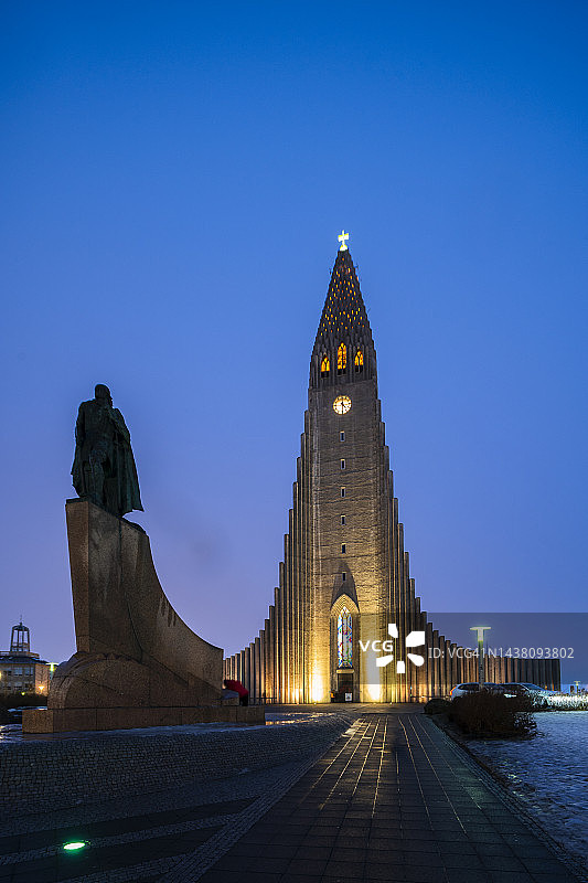 雷克雅未克哈尔格林姆斯教堂图片素材