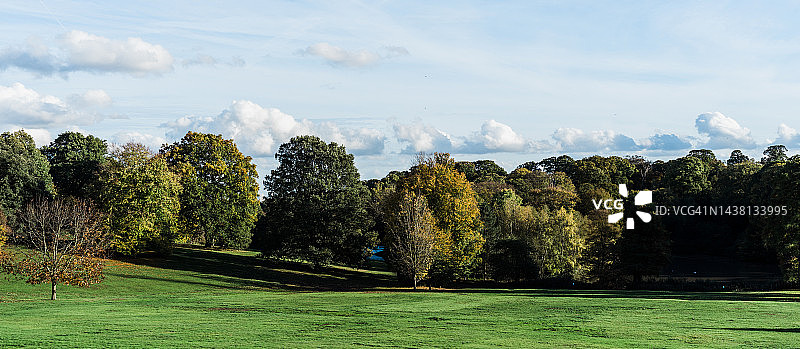 伦敦公园的秋色图片素材