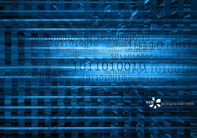 蓝色二进制代码抽象背景图片素材