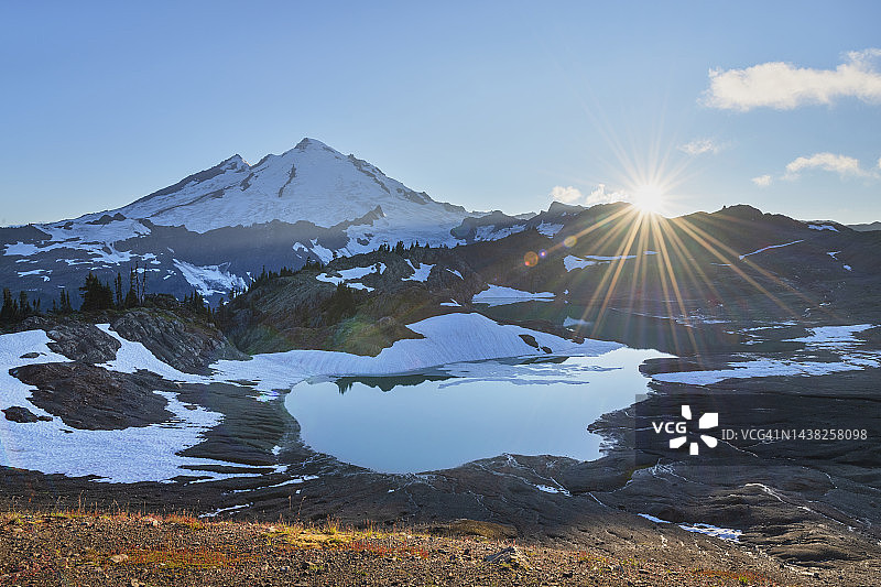 华盛顿州北喀斯山脉贝克山图片素材