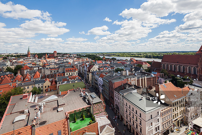 波兰托伦的街头建筑图片素材