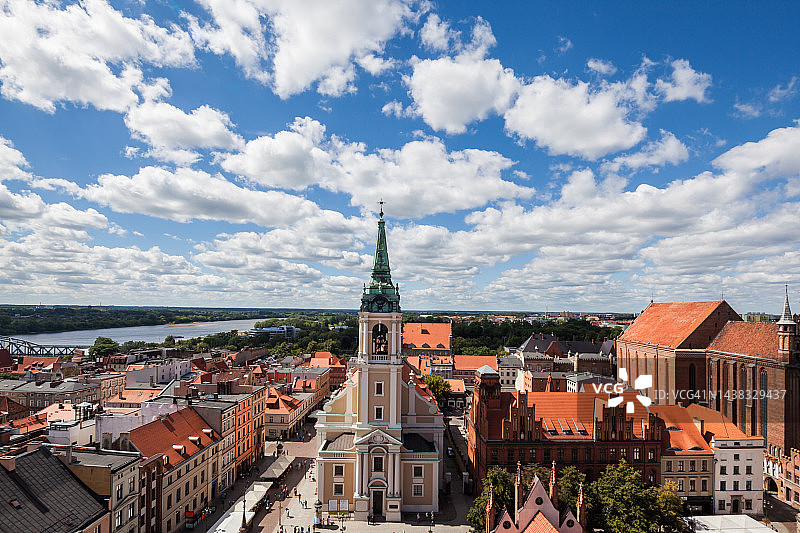 波兰托伦的街头建筑图片素材