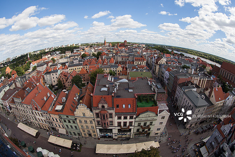 波兰托伦的街头建筑图片素材