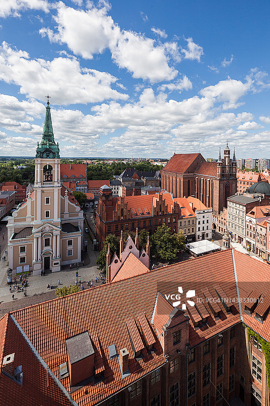 波兰托伦的街头建筑图片素材