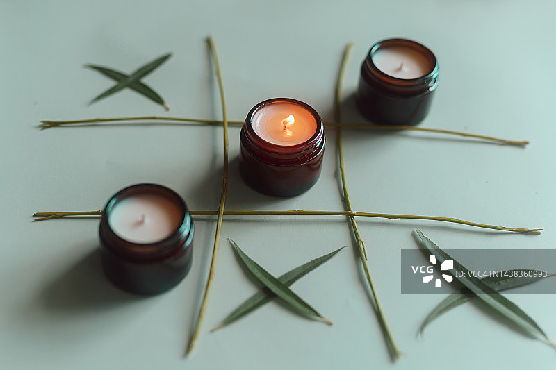 用于按摩和室内装饰的蜡烛图片素材