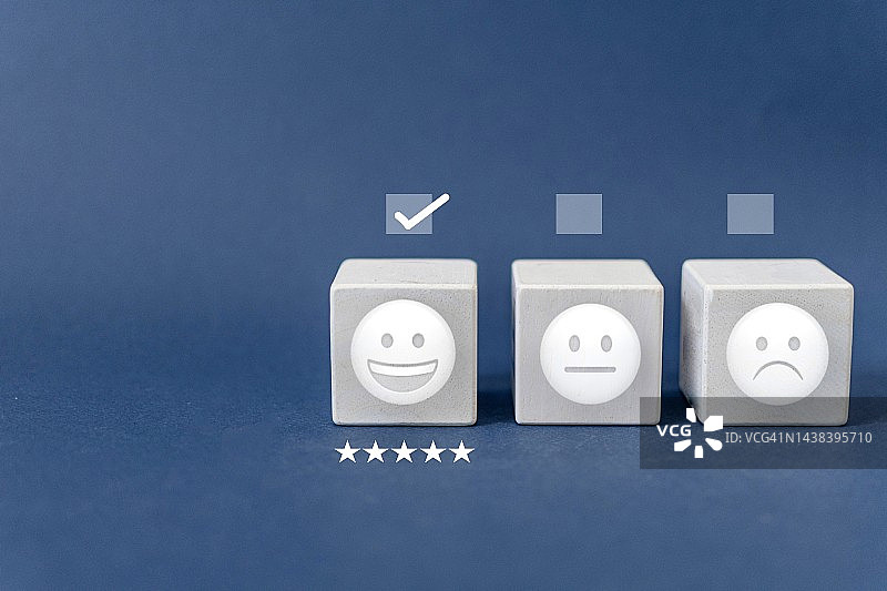 评价等级满意度概念客户体验概念图片素材