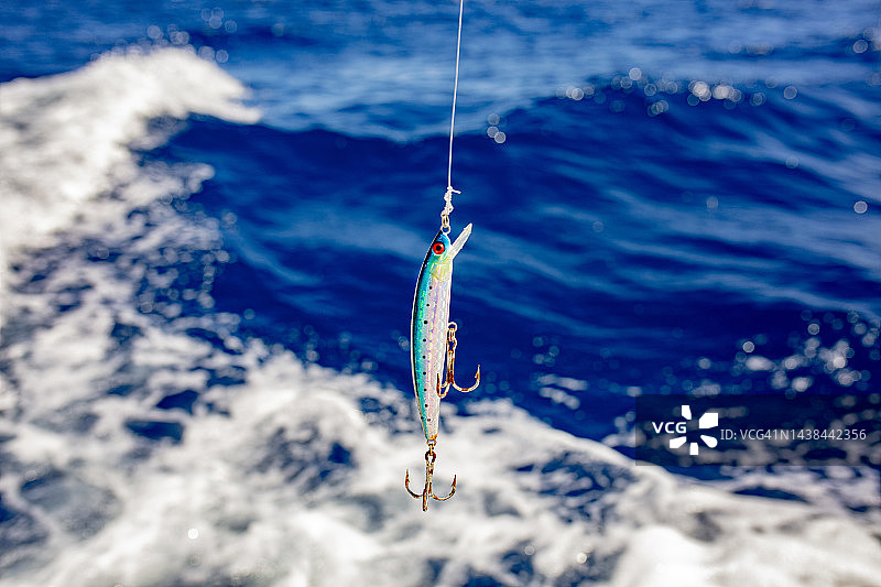 带鱼钩的鱼饵图片素材
