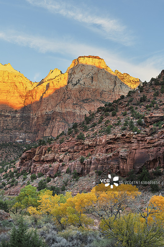 维尔京锡安国家公园塔图片素材