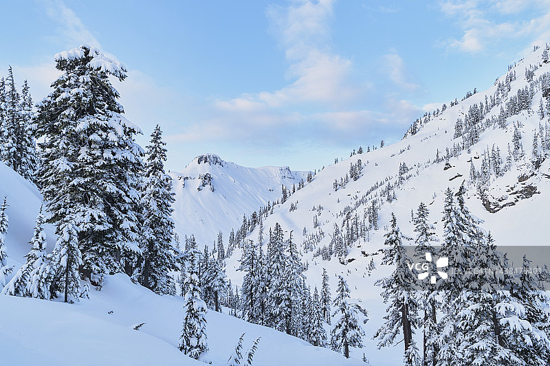 桌山，华盛顿州北喀斯喀特图片素材