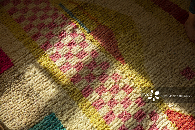 彩色摩洛哥地毯图片素材