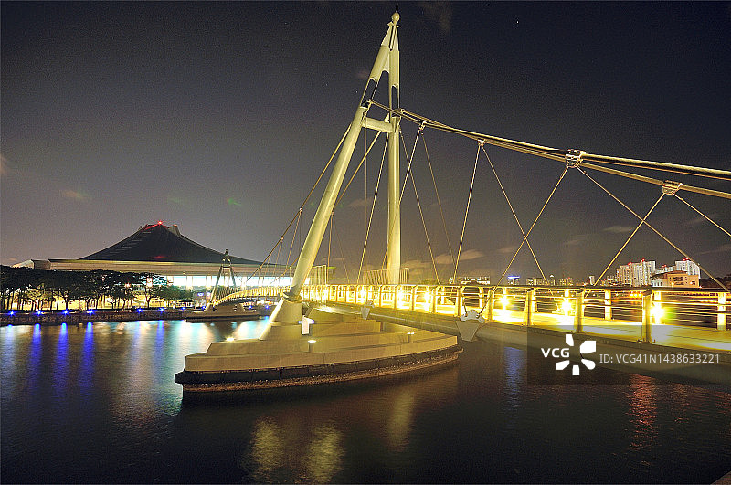 新加坡丹戎禺吊桥图片素材