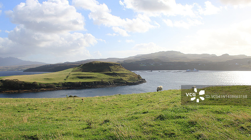 苏格兰海岸线图片素材