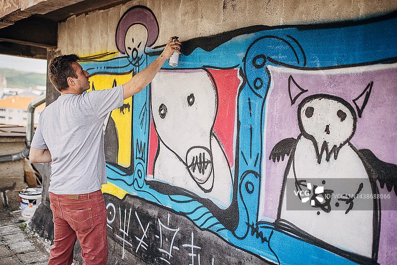涂鸦艺术家图片素材