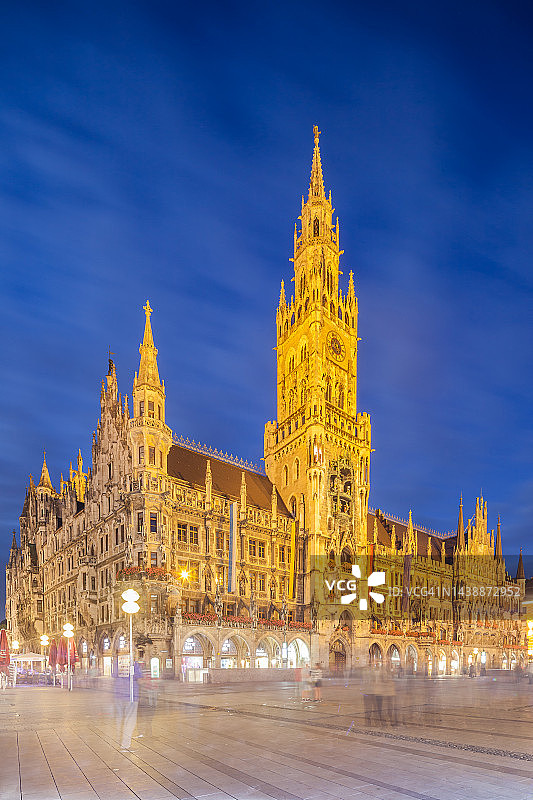 德国慕尼黑的新市政厅图片素材