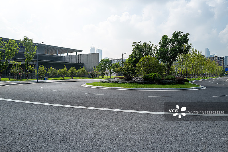 环形沥青路图片素材