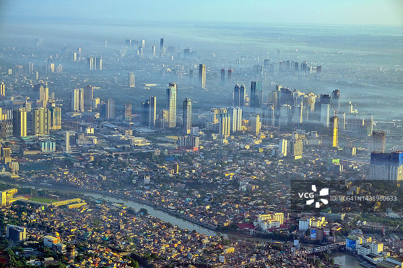 菲律宾马尼拉大都会天际线图片素材