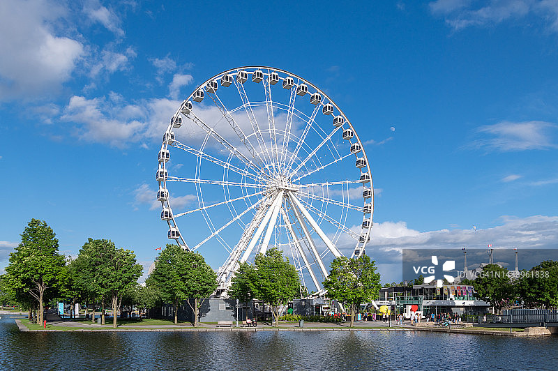 加拿大的蒙特利尔摩天轮图片素材