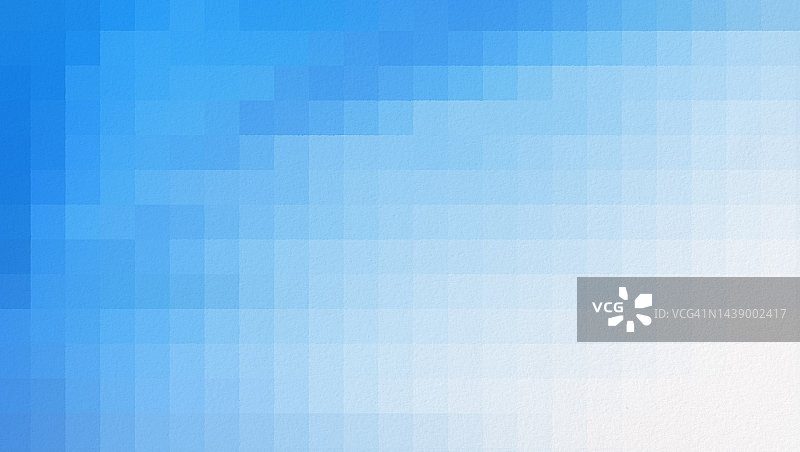 纹理纸背景上的像素化蓝色和浅蓝色正方形图片素材