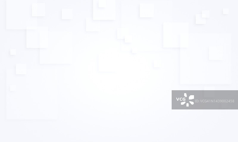 白色背景上带有阴影的白色透明方块图片素材