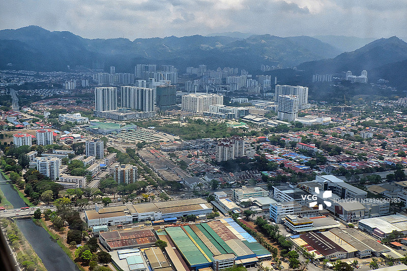 槟城岛峇六拜镇图片素材