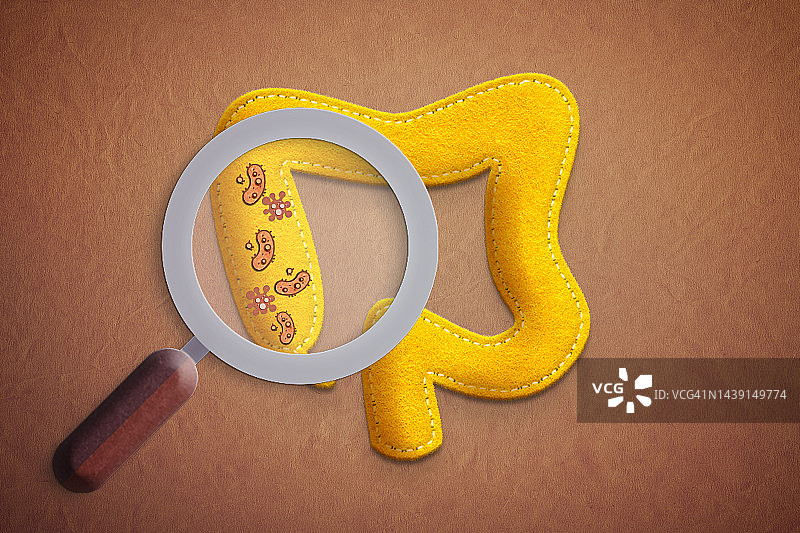 肠胃病学：健康消化与肠道菌群概念图片素材