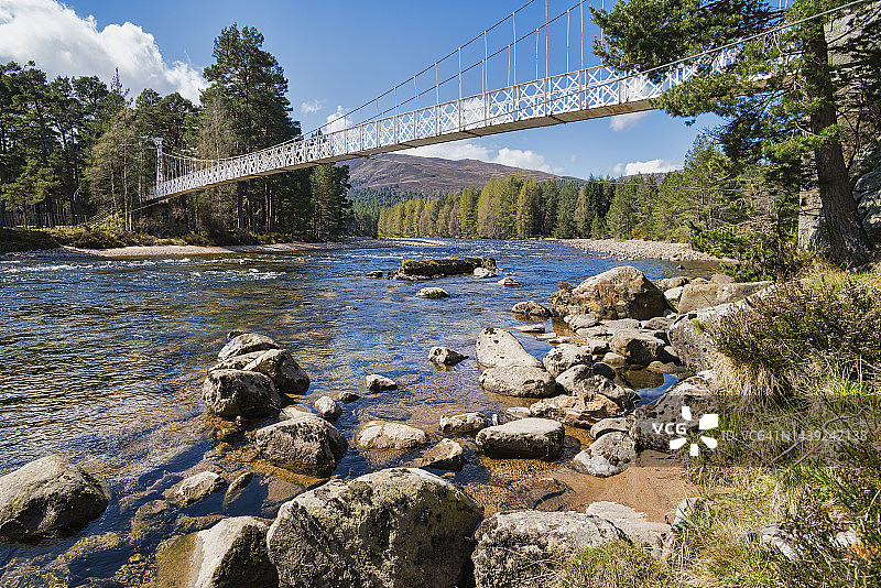 英国苏格兰高地地区迪赛德布雷马附近图片素材