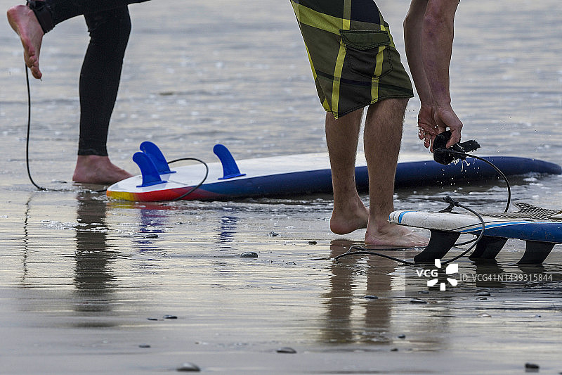 冲浪板脚绳图片素材