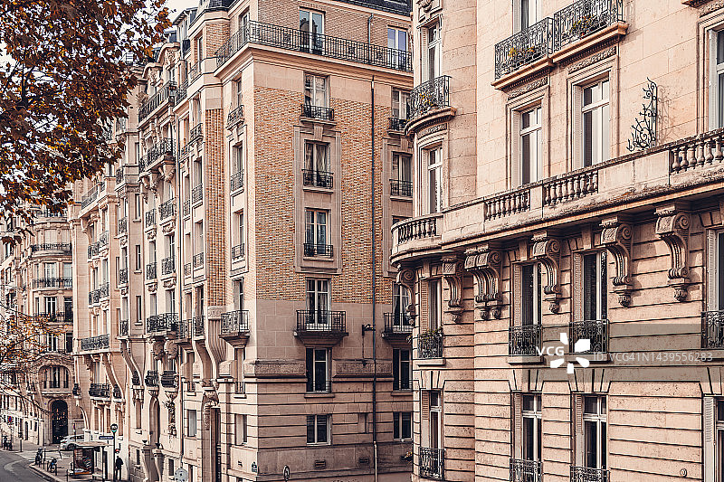 巴黎高档住宅区图片素材