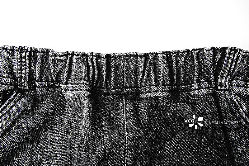 黑色牛仔布料全画幅背景图片素材