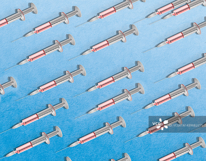 纸雕风格注射器概念图图片素材