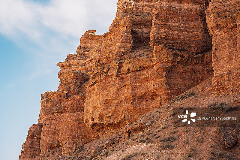哈萨克斯坦共和国查伦峡谷南部风光图片素材