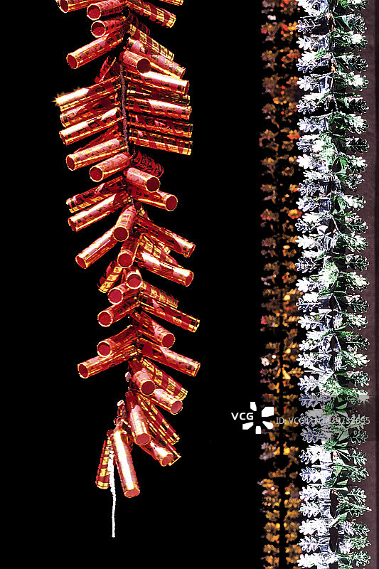 新加坡春节装饰鞭炮图片素材