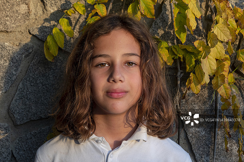 可爱的男孩肖像图片素材