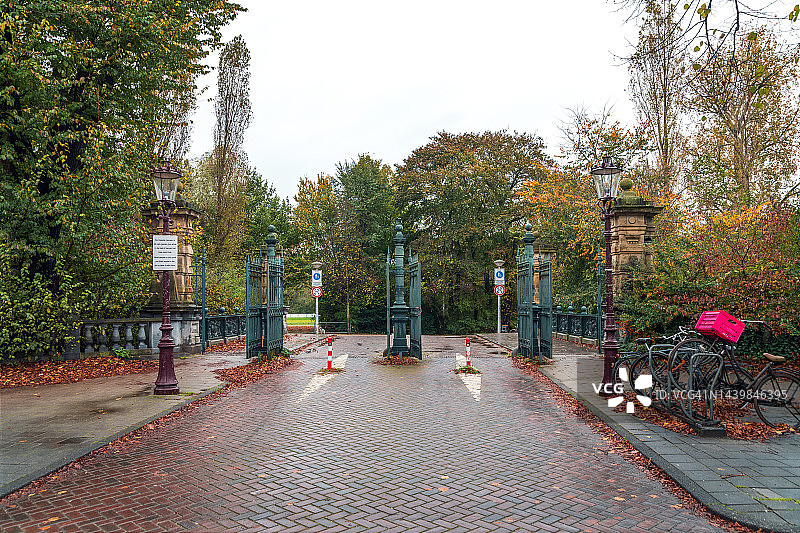 荷兰阿姆斯特丹冯德尔公园入口图片素材