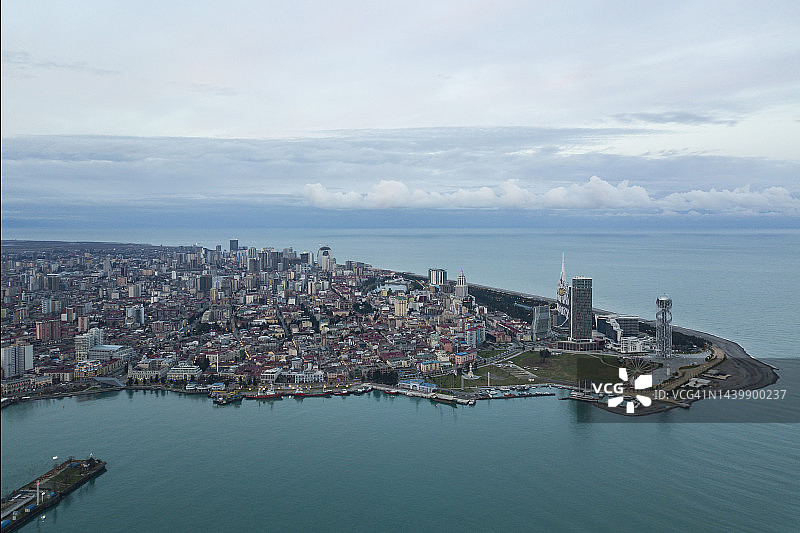 格鲁吉亚巴统市建筑全景图片素材