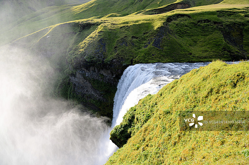 斯科加瀑布图片素材