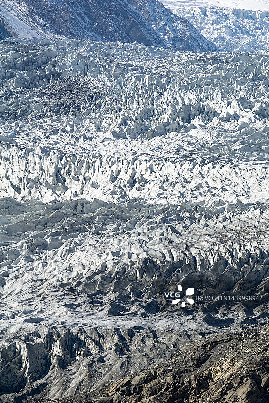 巴基斯坦北部吉尔吉特-巴尔蒂斯坦地区帕苏冰川秋景图片素材