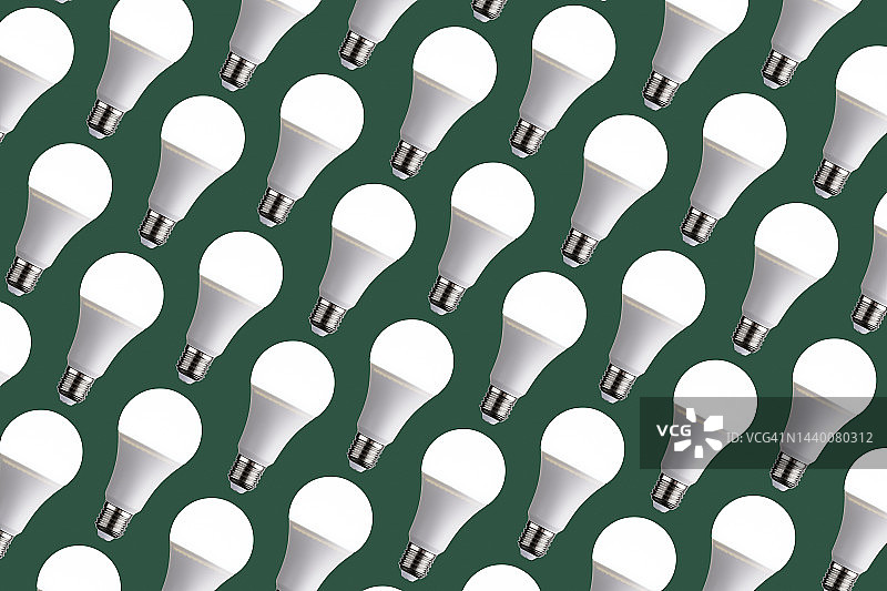 LED灯泡重复图案图片素材