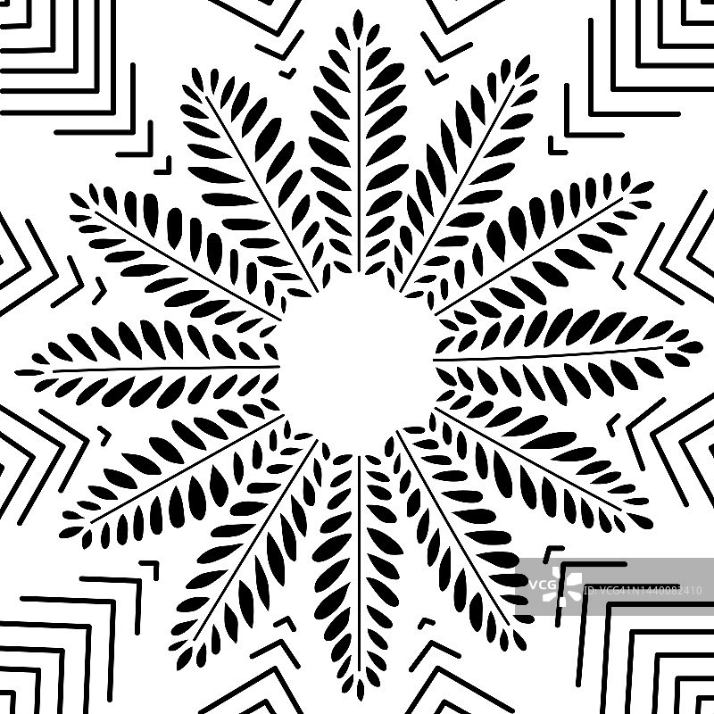 几何自然树叶背景设计图片素材