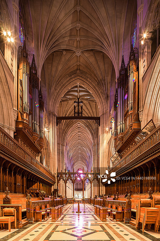 华盛顿国家大教堂内部图片素材