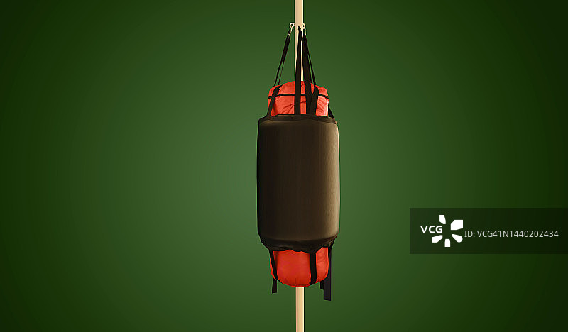 拳击训练：击打沙袋图片素材