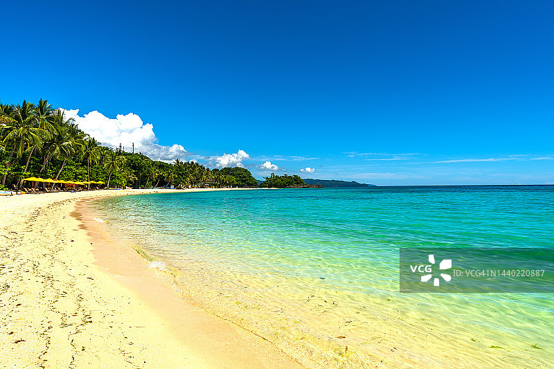 菲律宾长滩岛蓬塔邦加海滩图片素材