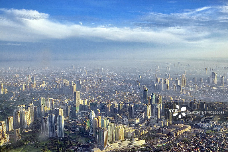 马尼拉大都会天际线 - 清晨图片素材