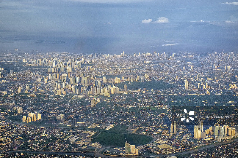 马尼拉大都会天际线 - 清晨图片素材