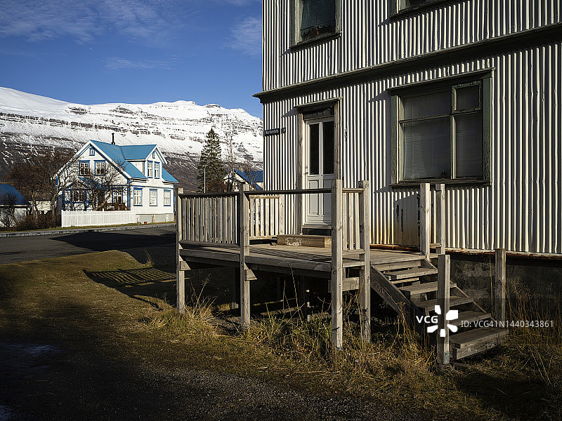 塞济斯菲厄泽的沿海城镇图片素材