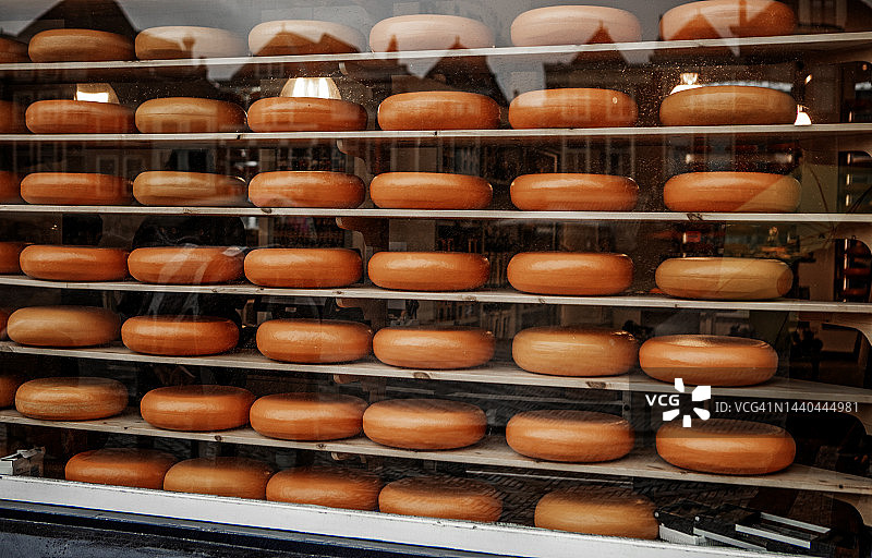 荷兰的奶酪店橱窗图片素材