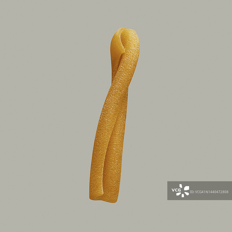 卡萨雷斯意大利面在灰色背景上的静物特写图片素材