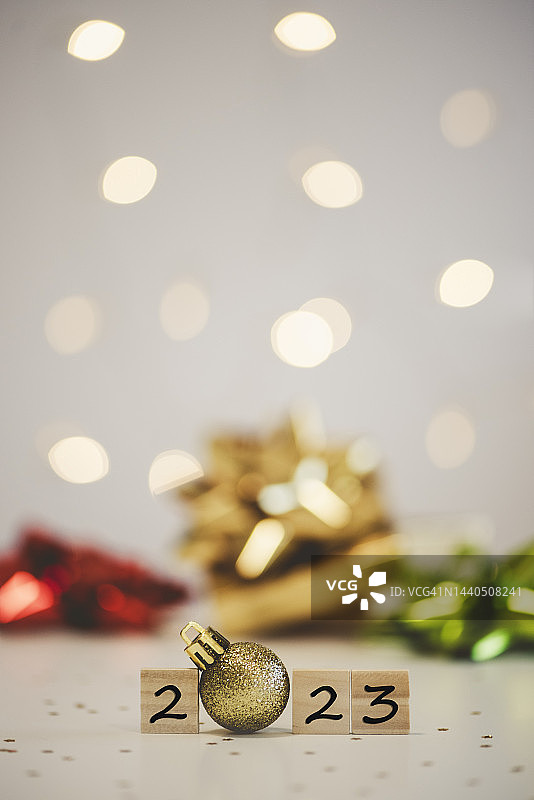 2023数字新年概念图片素材