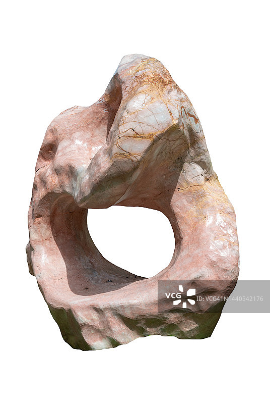 白色背景上分离的天然石材大理石图片素材